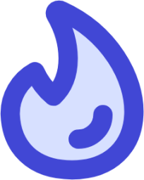 content fire lit flame torch trending icon