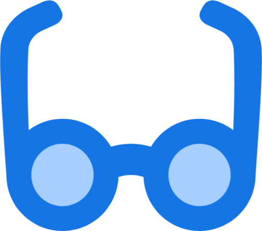 content reading glasses icon
