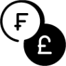 conversion chf gbp icon