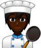 cook (black) emoji