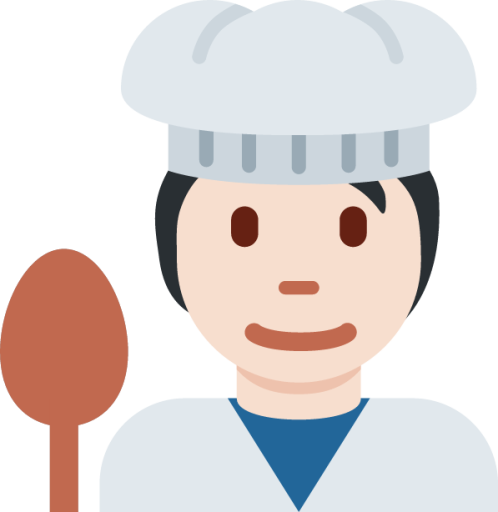 cook: light skin tone emoji