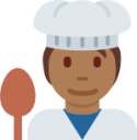 cook: medium-dark skin tone emoji