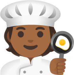cook: medium-dark skin tone emoji