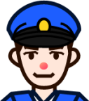 cop (white) emoji