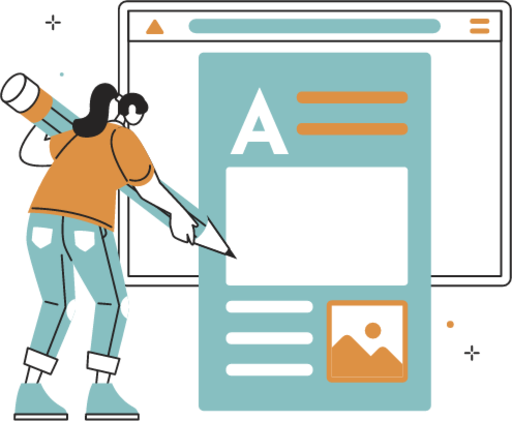 Copy Writing web browser browser writing list design illustration