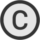 copyright circle icon