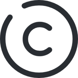 copyright symbol white