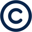 copyright line business icon