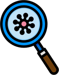 coronavirus covid devirus glass interfac magnifying virus illustration