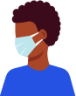 coronavirus facial mask medical illustration