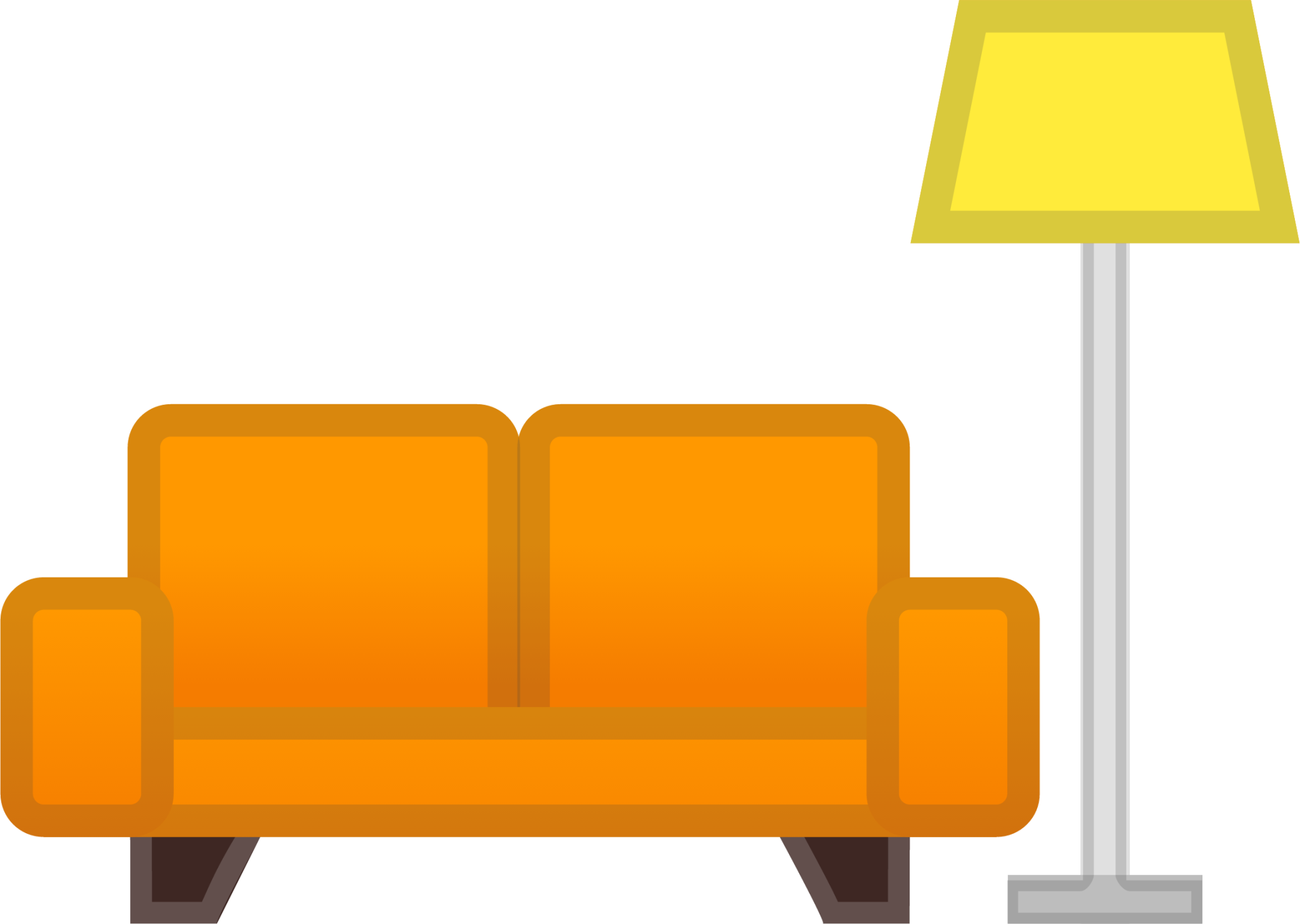 couch and lamp emoji