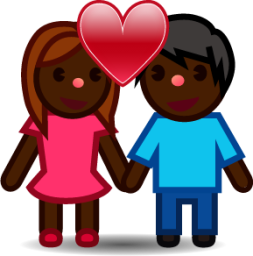 couple (black) emoji