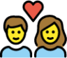 couple with heart emoji