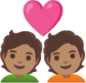 couple with heart: medium skin tone emoji