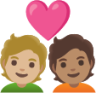 couple with heart: person, person, medium-light skin tone, medium skin tone emoji