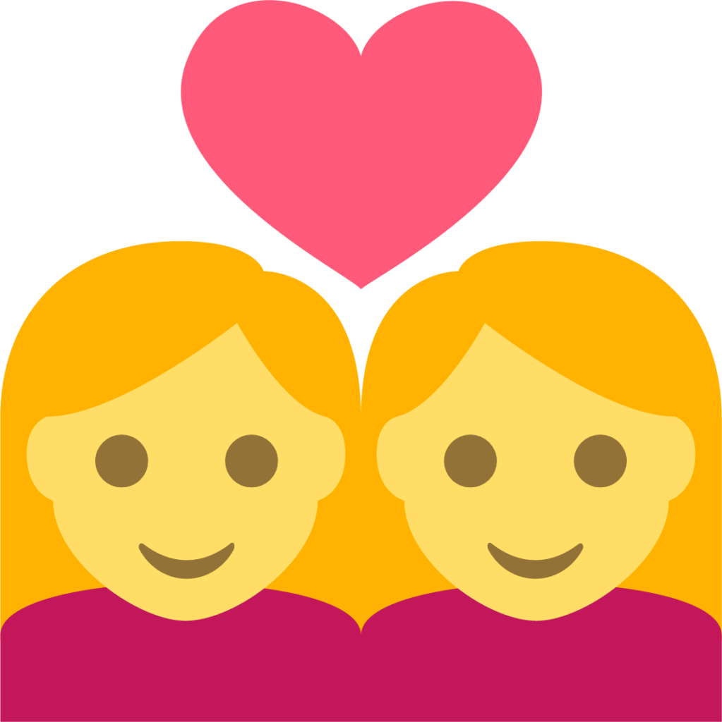 couple (woman,woman) emoji