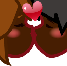 couplekiss (black) emoji