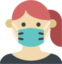 covid 19 doctor flu mask protection wearing illustration