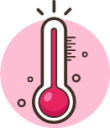 covid19 temperature fever illustration
