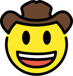 cowboy hat face emoji