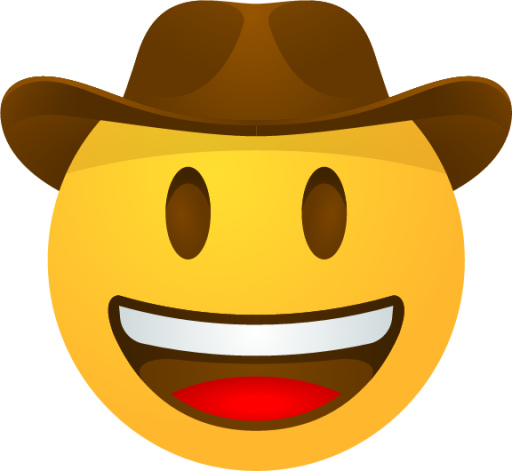 Cowboy hat face emoji emoji