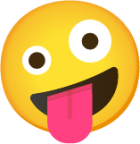 crazy face emoji