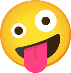 crazy face emoji