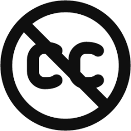 creative commons no icon