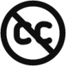 creative commons no icon
