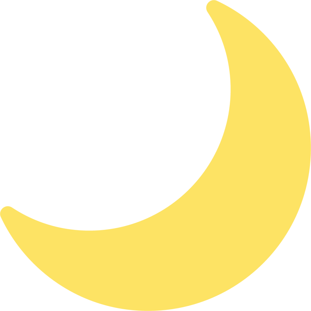 crescent moon emoji