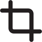 crop outline icon