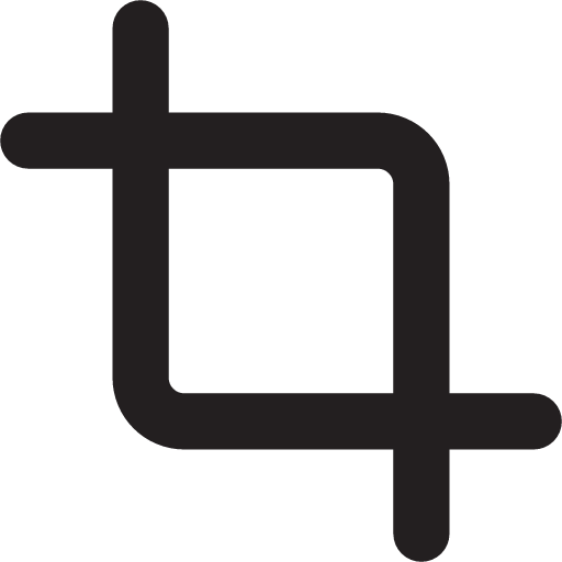 crop outline icon