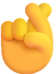 crossed fingers default emoji