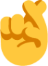 crossed fingers default emoji