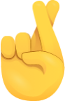 Crossed fingers emoji emoji