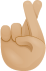 Crossed fingers skin 2 emoji emoji