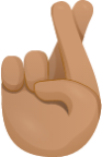 Crossed fingers skin 3 emoji emoji