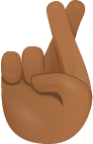 Crossed fingers skin 4 emoji emoji