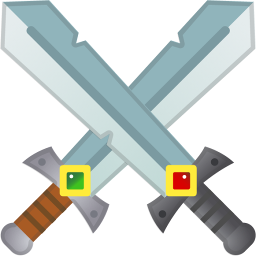 Crossed Swords Icon, FluentUI Emoji Mono Iconpack