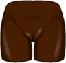 crotch (black) emoji