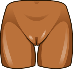 crotch (brown) emoji