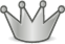 crown grey icon