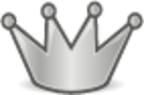 crown grey icon