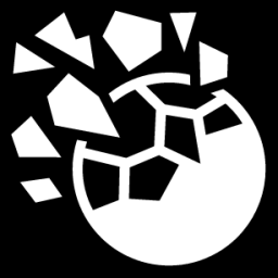 crumbling ball icon