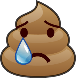 cry (poop) emoji