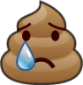 cry (poop) emoji
