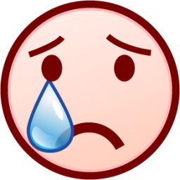 cry (white) emoji