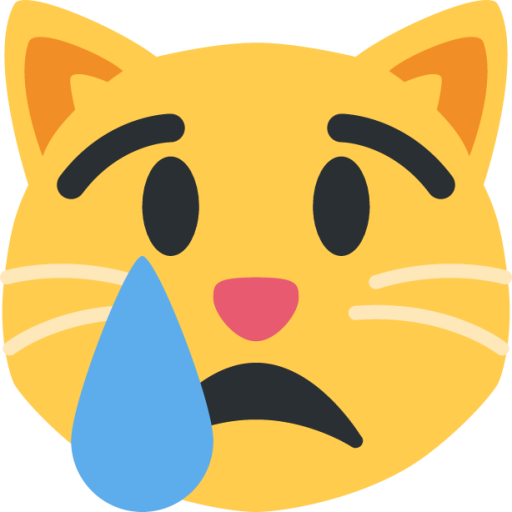 crying cat face emoji