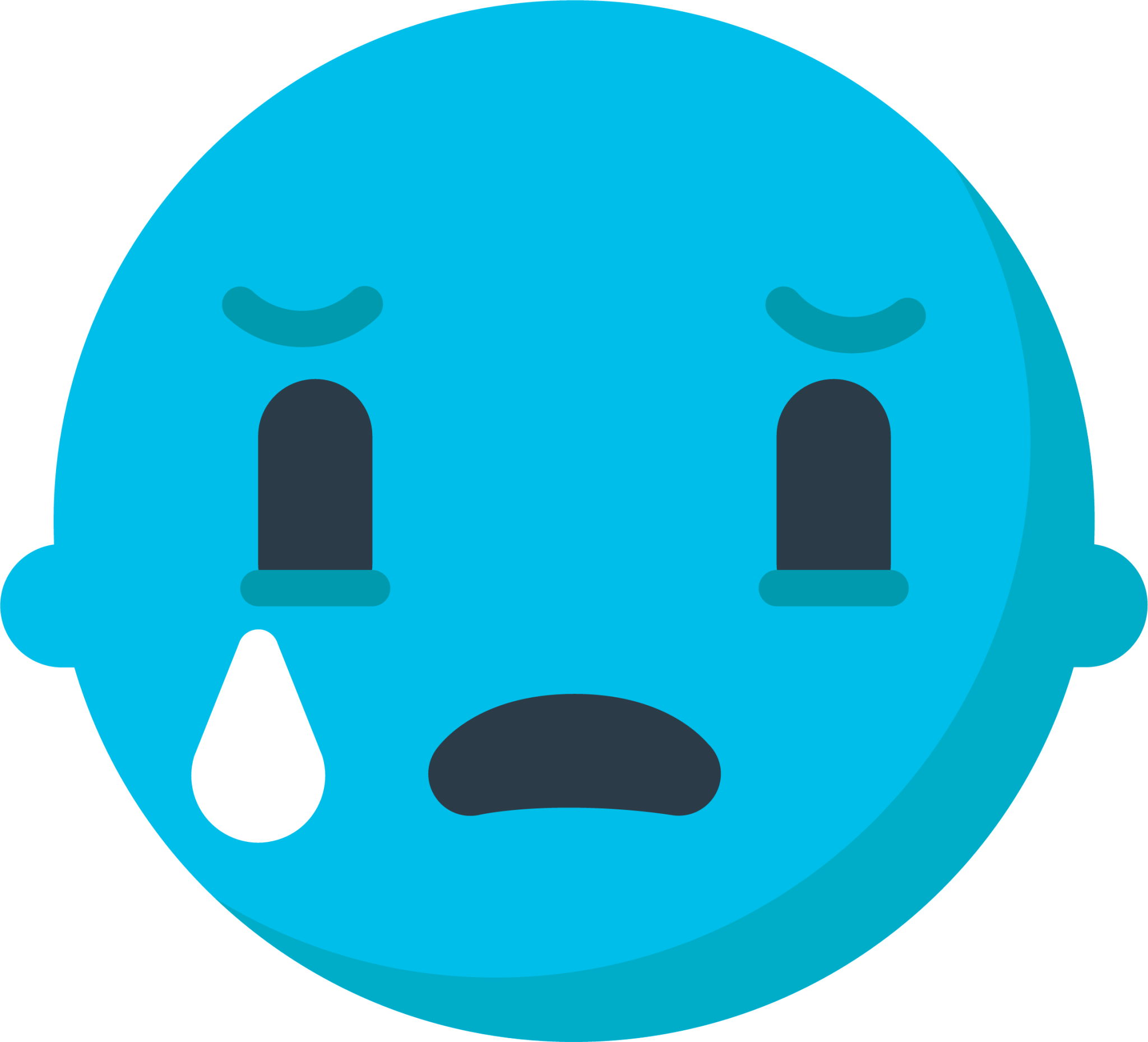 Crying Face Emoji Blue Buy Discounted | www.pinnaxis.com