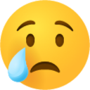 Crying face emoji emoji